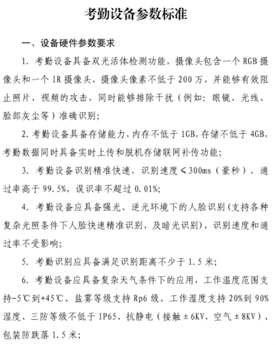 住建局：考勤設備直接與市管理平臺終端對接，中間不再對接其它勞務管理系統(tǒng)！