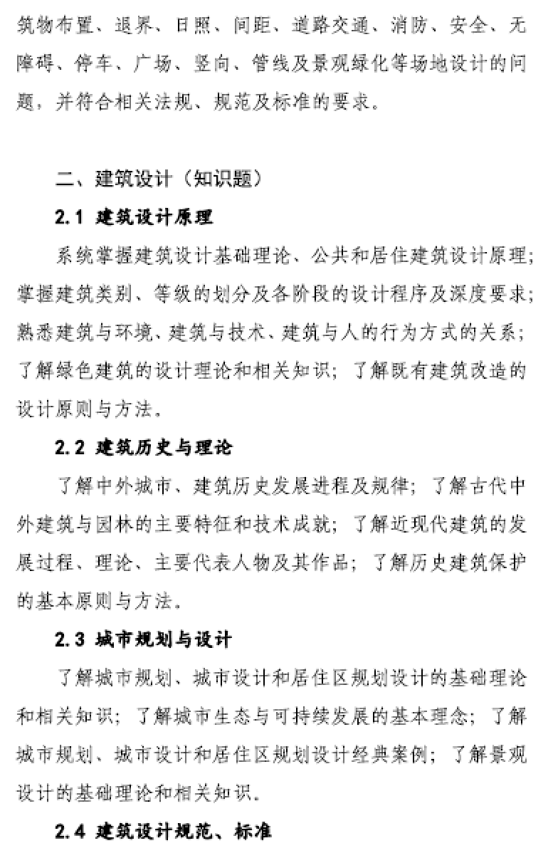 大事件！9門(mén)變6門(mén)！一級(jí)注冊(cè)建筑師考試大綱（21版）發(fā)布，2023年執(zhí)行！